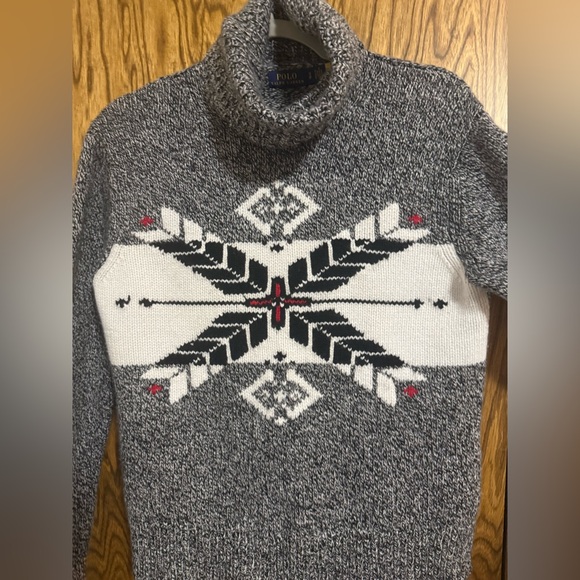 Polo Ralph Lauren Nordic Snowflake Turtleneck Sweater – Size S - Picture 4 of 6